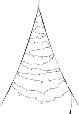 Intratuin Fairybell raamkerstboom met 60 led lampjes warm wit h 125 cm aanbieding