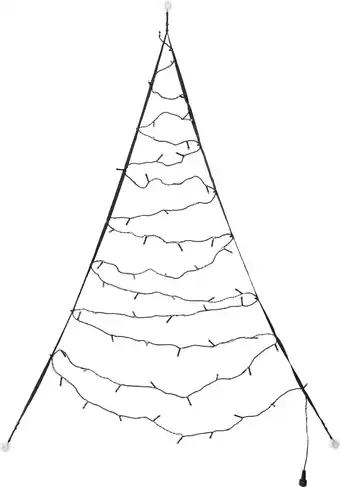 Intratuin Fairybell raamkerstboom met 60 led lampjes warm wit h 125 cm aanbieding