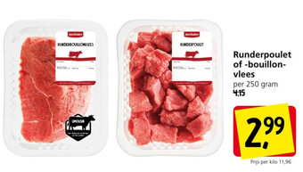Jan Linders Runderpoulet of -bouillonvlees 250g aanbieding