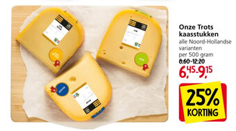Jan Linders Onze Trots kaasstukken 500g aanbieding