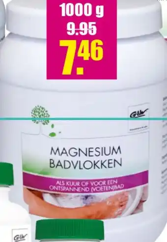 Gezond & Wel Magnesium (voet) Badvlokken aanbieding