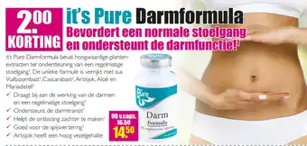 Gezond & Wel it's Pure Darmformula aanbieding