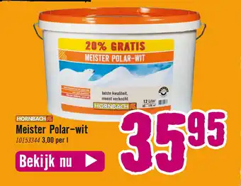 Hornbach Meister Polar-wit aanbieding