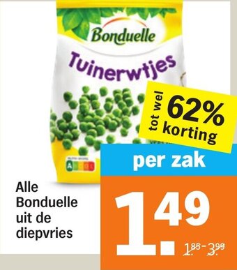 Albert Heijn Alle Bonduelle uit de diepvries aanbieding