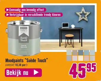 Hornbach Moodpaints "Suède Touch aanbieding