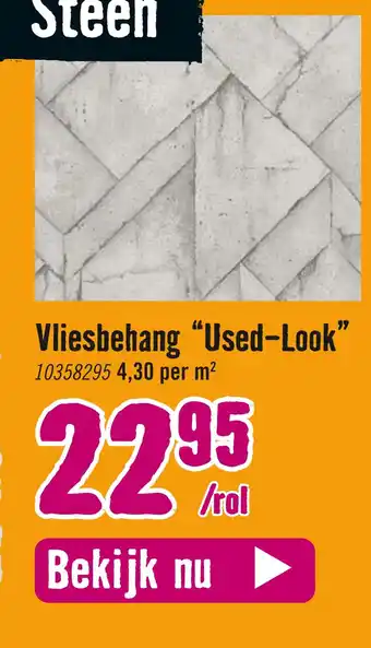 Hornbach Vliesbehang "Used-Look" aanbieding