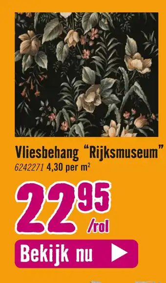 Hornbach Vliesbehang “Rijksmuseum" aanbieding