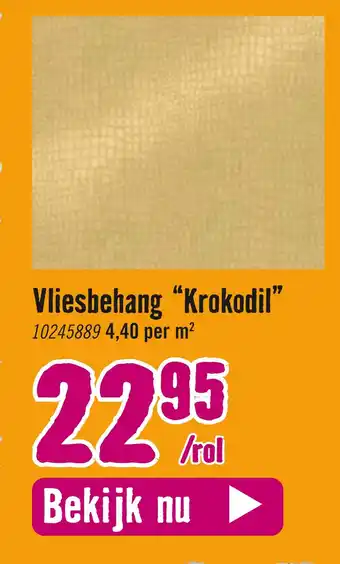 Hornbach Vliesbehang “Krokodil" aanbieding