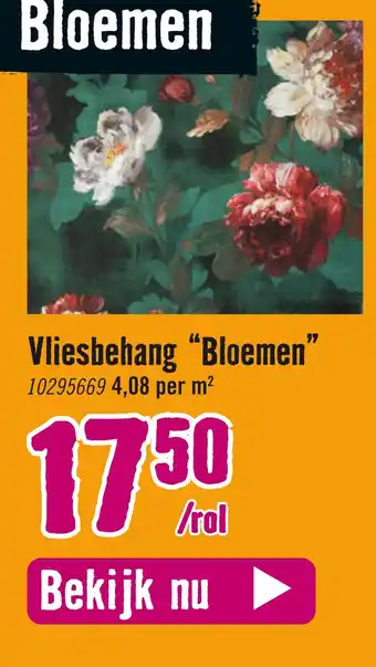 Hornbach Vliesbehang “Bloemen' aanbieding