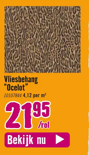 Hornbach Vliesbehang "Ocelot" aanbieding