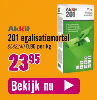 Hornbach Akkit 201 egalisatiemortel aanbieding