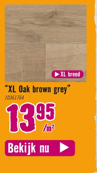 Hornbach "XL Oak brown grey" aanbieding