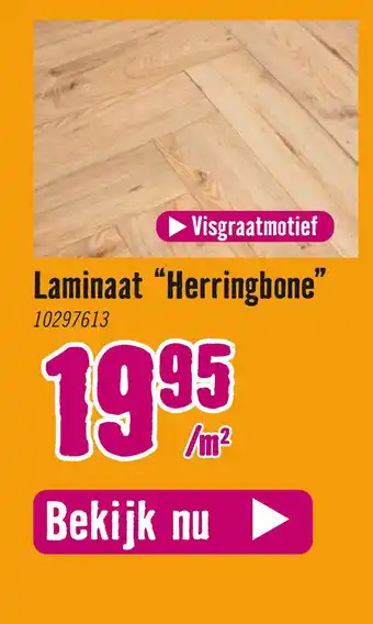 Hornbach Laminaat “Herringbone" aanbieding