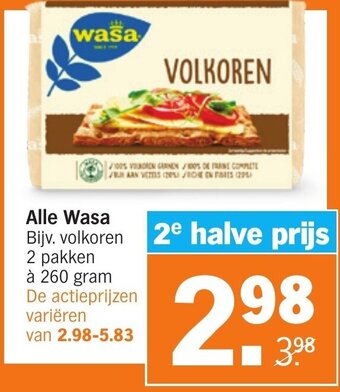 Albert Heijn Alle Wasa aanbieding