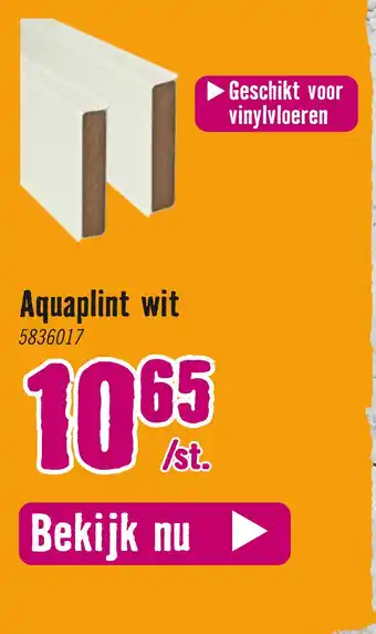 Hornbach Aquaplint wit aanbieding