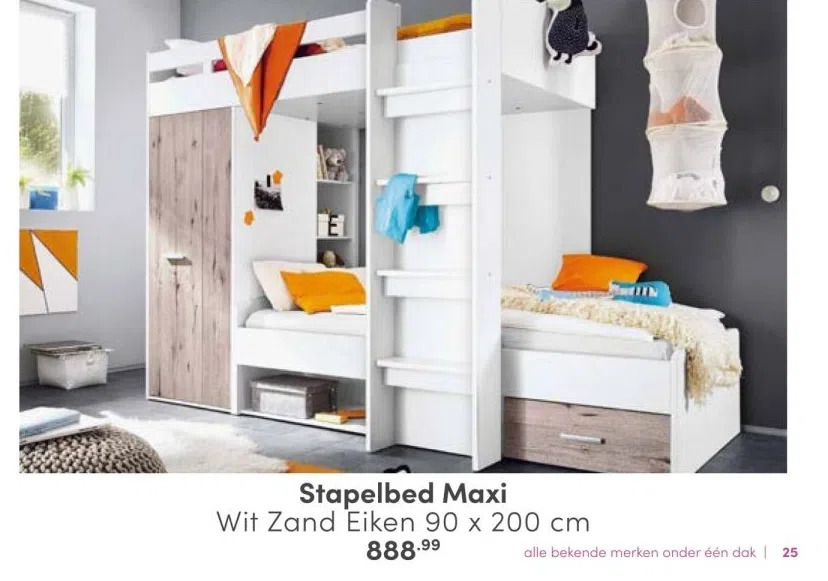 Baby & Tiener Stapelbed maxi aanbieding