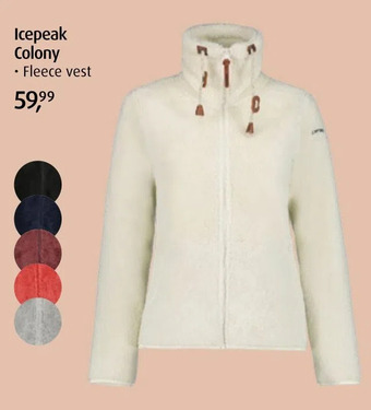 De Wit Schijndel Icepeak colony . • fleece vest aanbieding