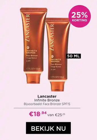 ICI Paris XL Lancaster Infinite Bronze Face Bronzer SPF15 aanbieding