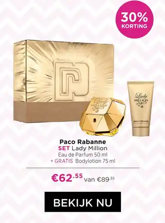 ICI Paris XL Paco Rabanne SET Lady Million aanbieding