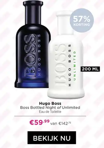 ICI Paris XL Hugo Boss Boss Bottled Night of Unlimited aanbieding