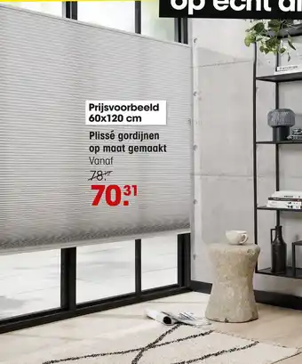 Kwantum Plissé gordijnen on maat gemaakt aanbieding