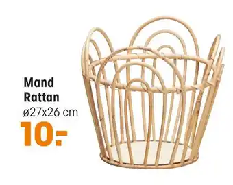 Kwantum Mand Rattan aanbieding