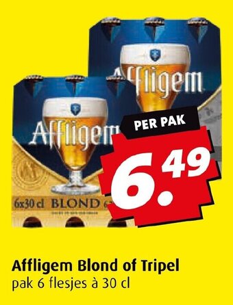 Boni Affligem Blond of Tripel 6 flesjes 30 cl aanbieding