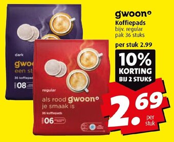 Boni Koffiepads 36 stuks aanbieding