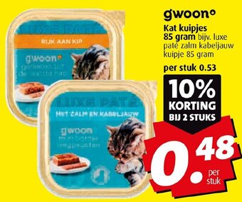 Boni Kat kuipjes 85 gram aanbieding