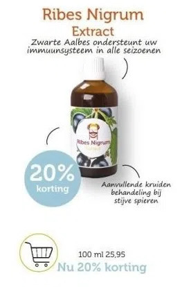 De Rode Pilaren Ribes nigrum extract aanbieding