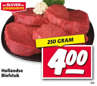 Nettorama Hollandse Biefstuk 250 GRAM aanbieding