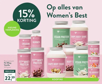 Holland & Barrett Prijsvoorbeeld: fit whey vanilla 500 gram aanbieding