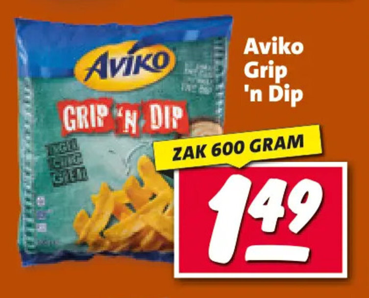 Aviko Grip 'n Dip 600 GRAM aanbieding bij Nettorama