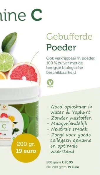 De Rode Pilaren Gebufferde poeder aanbieding