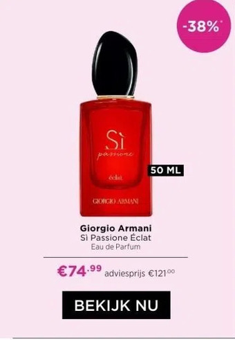 ICI Paris XL Giorgio armani si passione éclat eau de parfum aanbieding