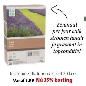 Intratuin Intratuin kalk. inhoud 2, 5 of 20 kilo. aanbieding