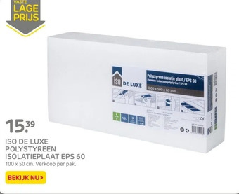 Praxis Iso de luxe polystyreen isolatieplaat eps 60 aanbieding