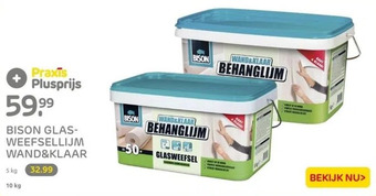 Praxis Bison glasweefsellijm wand&klaar aanbieding