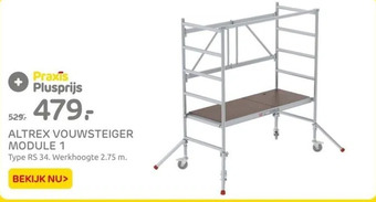 Praxis Altrex vouwsteiger module 1 aanbieding