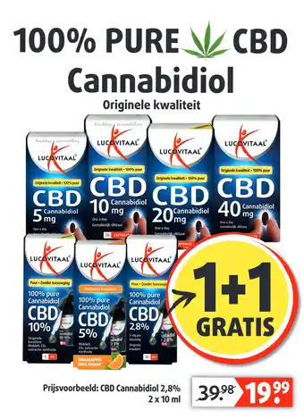 Lucovitaal CBD Cannabidiol aanbieding