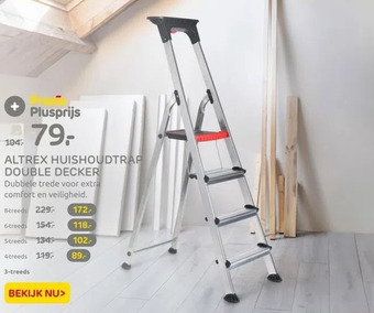 Praxis Altrex huishoudtrap double decker aanbieding