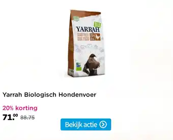 Plein.nl Yarrah Biologisch Hondenvoer aanbieding