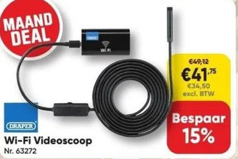 Toolstation Wi-fi videoscoop nr. 63272 aanbieding