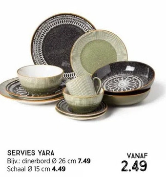 Xenos Servies yara aanbieding