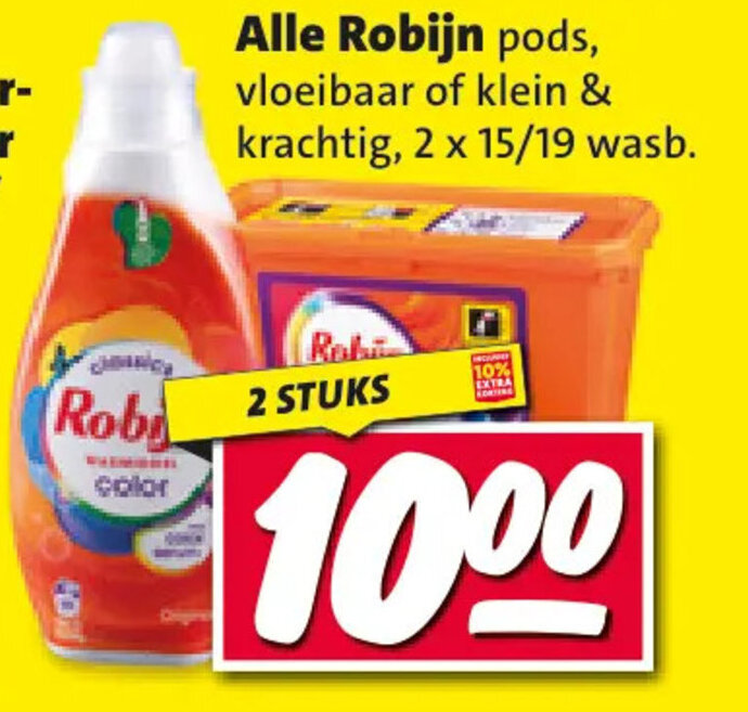Nettorama Alle Robijn 2x15/19 wasb 2 STUKS aanbieding