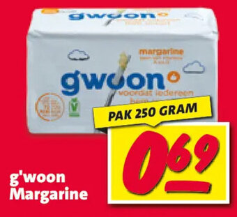 Nettorama g'woon Margarine 250 GRAM aanbieding