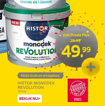 Praxis Histor monodek revolution 10 liter aanbieding