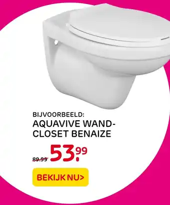 Praxis Auqavive wandcloset benaize aanbieding