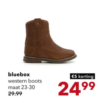 Scapino bluebox western boots 23-30 aanbieding