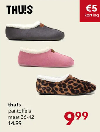 Scapino thuls pantoffels maat 36-42 aanbieding